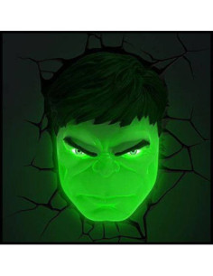 Marvel 3D LED Light Hulk Face 3D 2