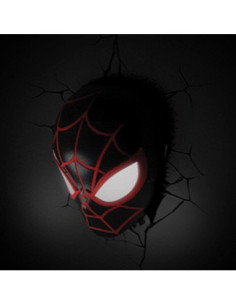 Marvel 3D LED Light Spider-Man Miles Morales Face 3D 2