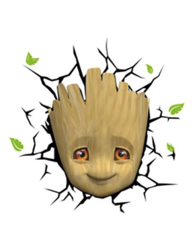Marvel 3D LED Light Baby Groot Face 3D