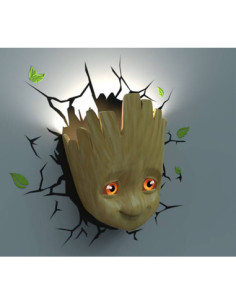 Marvel 3D LED Light Baby Groot Face 3D 2