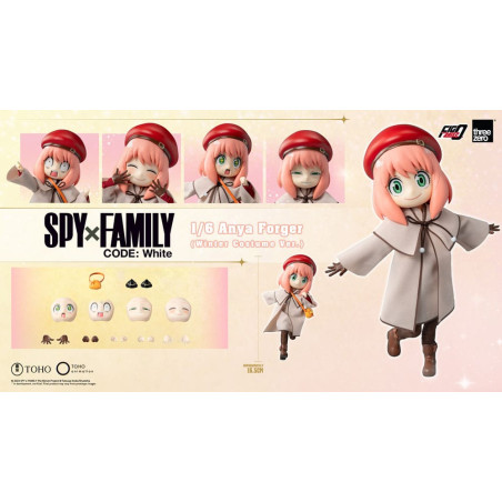 Spy x Family Code: White FigZero Action Figure 1/6 Anya Forger Winter Costume Ver. 17 cm