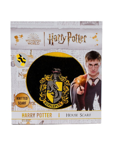 Harry Potter Scarf Hufflepuff Bold Stripes (Boxed) 160 cm