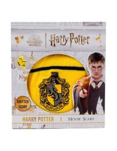 Harry Potter Scarf Hufflepuff Thin Stripes (Boxed) 160 cm