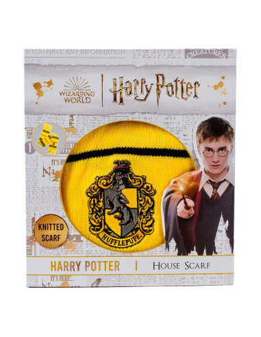 Harry Potter Scarf Hufflepuff Thin Stripes (Boxed) 160 cm