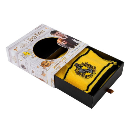 Harry Potter Scarf Hufflepuff Thin Stripes (Boxed) 160 cm
