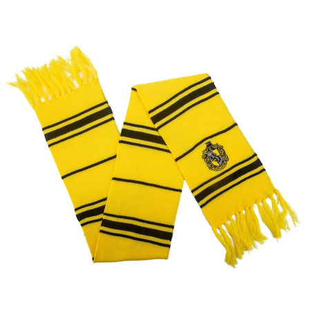 Harry Potter Scarf Hufflepuff Thin Stripes (Hanger) 160 cm