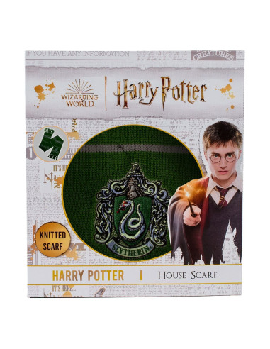 Harry Potter Scarf Slytherin Thin Stripes (Boxed) 160 cm