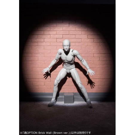 PiXELATOY - Brick Wall Brown Version. Tamashii Option. Bandai Tamashii Nations